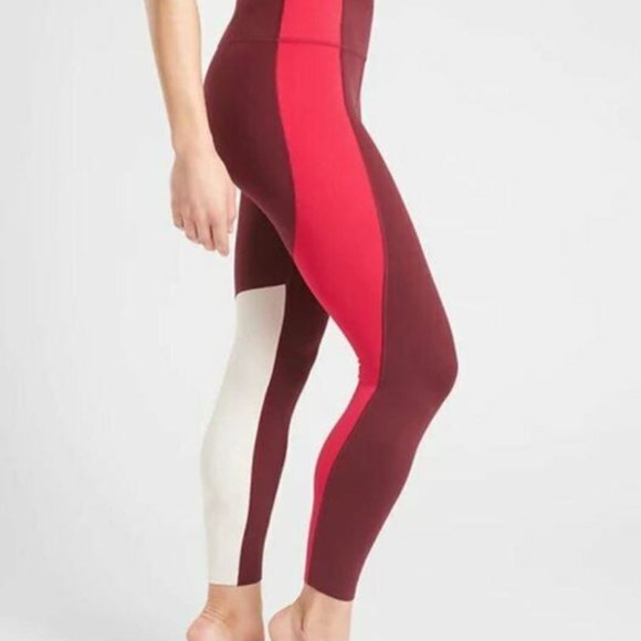 Athleta Asymmetric Elation 7/8 Tight, Red Garnet XL - Picture 15 of 15